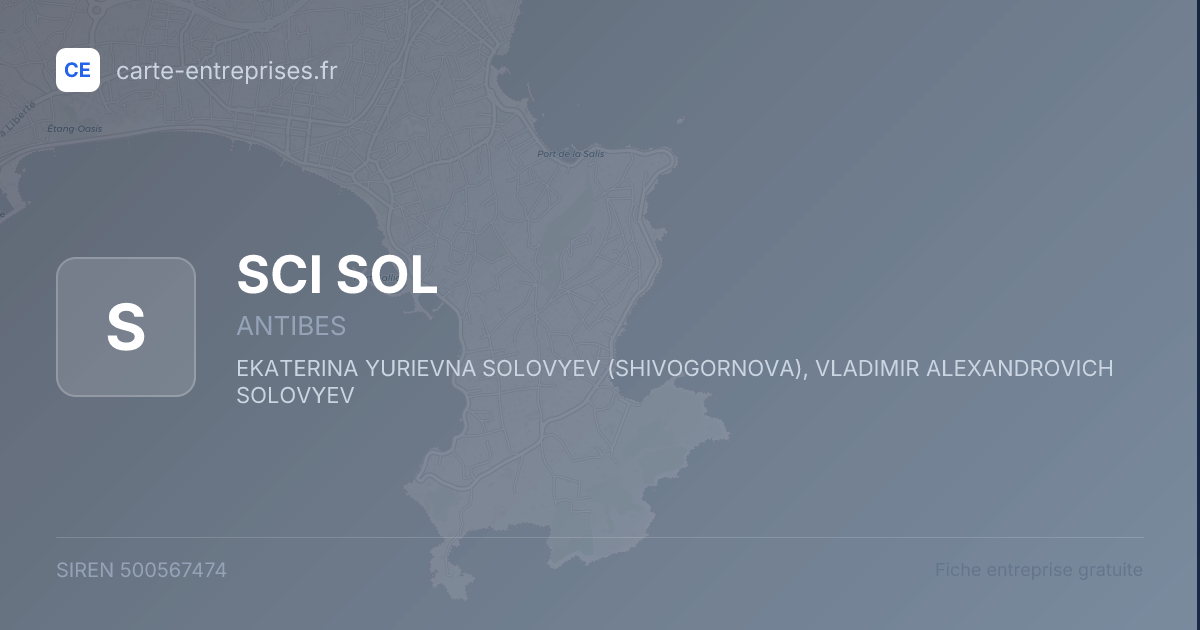 SCI SOL — 500567474 — fiche entreprise