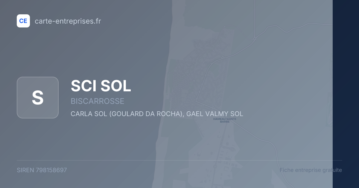 SCI SOL — 798158697 — fiche entreprise