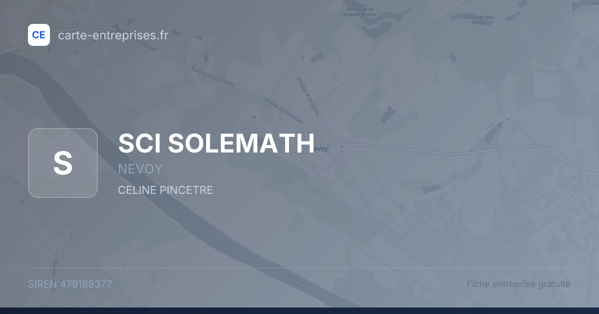SCI SOLEMATH — 479188377 — fiche entreprise