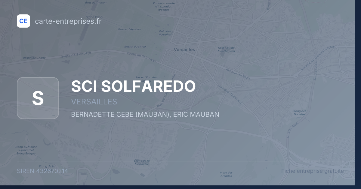 SCI SOLFAREDO — 432670214 — fiche entreprise