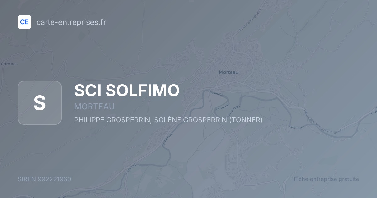 SCI SOLFIMO — 992221960 — fiche entreprise