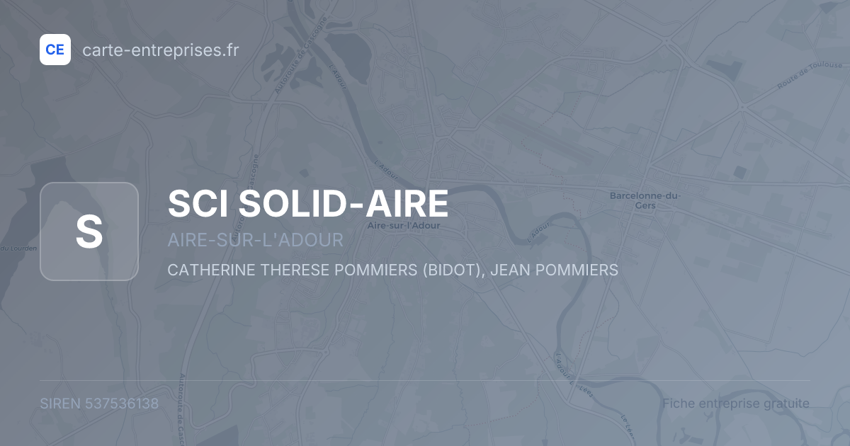 SCI SOLID-AIRE — 537536138 — fiche entreprise