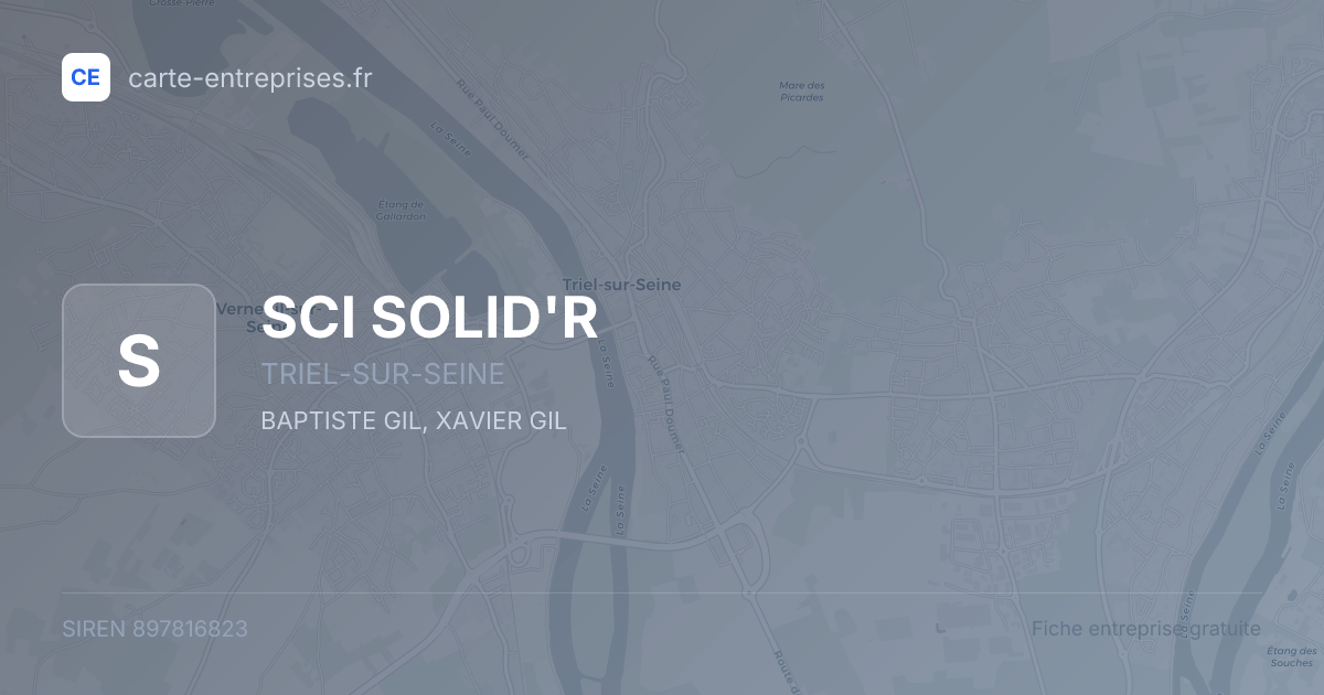 SCI SOLID'R — 897816823 — fiche entreprise