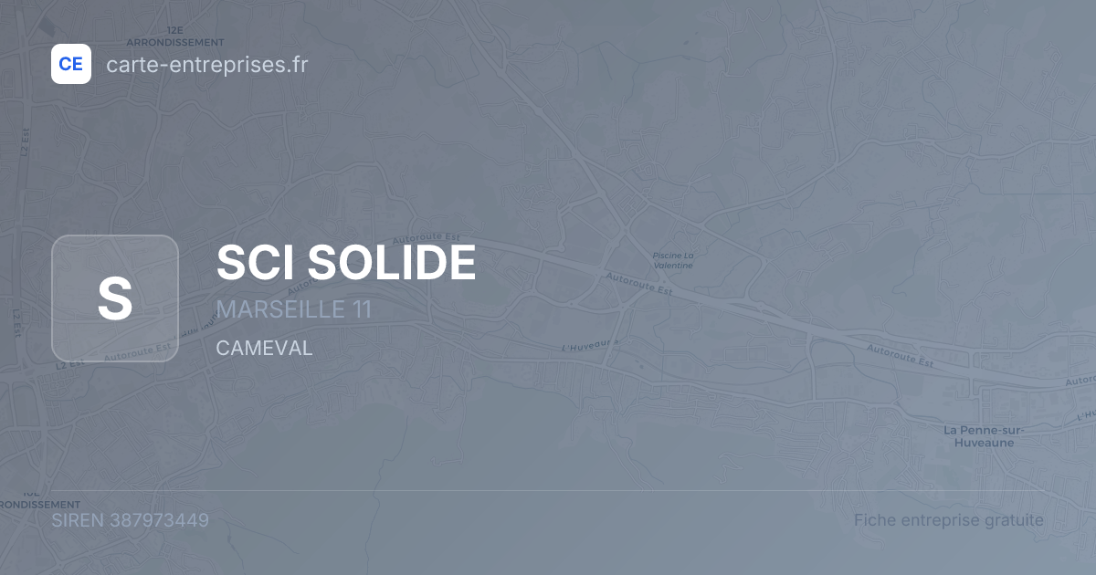 SCI SOLIDE — 387973449 — fiche entreprise