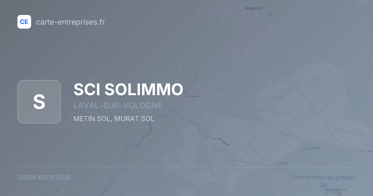 SCI SOLIMMO — 482162500 — fiche entreprise