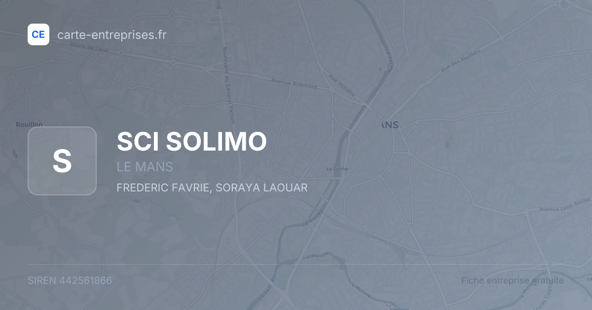 SCI SOLIMO — 442561866 — fiche entreprise