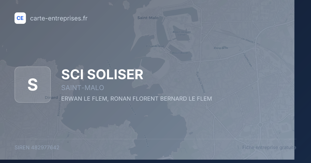 SCI SOLISER — 482977642 — fiche entreprise