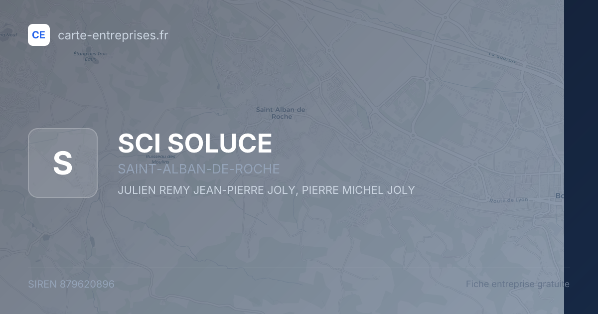 SCI SOLUCE — 879620896 — fiche entreprise