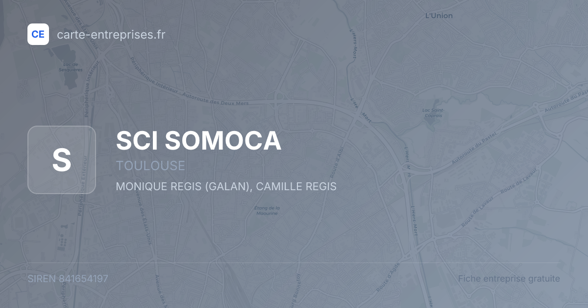 SCI SOMOCA — 841654197 — fiche entreprise