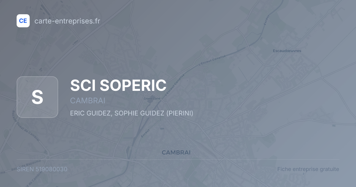 SCI SOPERIC — 519080030 — fiche entreprise