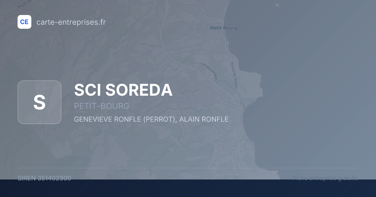 SCI SOREDA — 351402300 — fiche entreprise
