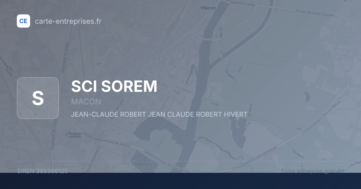 SCI SOREM — 385366125 — fiche entreprise