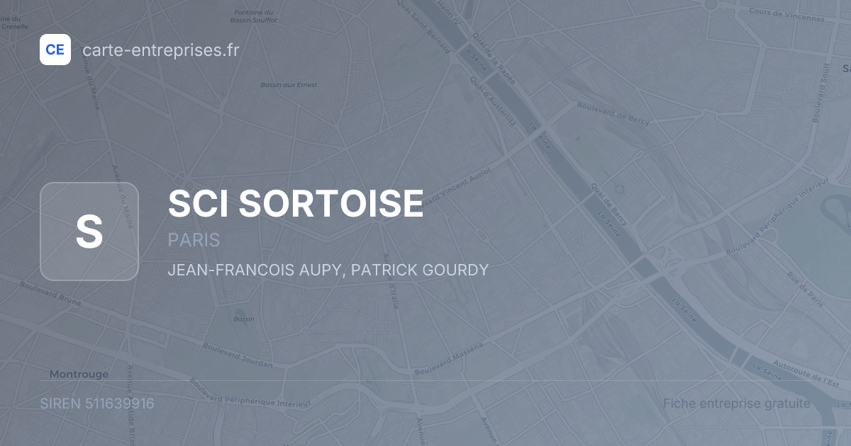 SCI SORTOISE — 511639916 — fiche entreprise