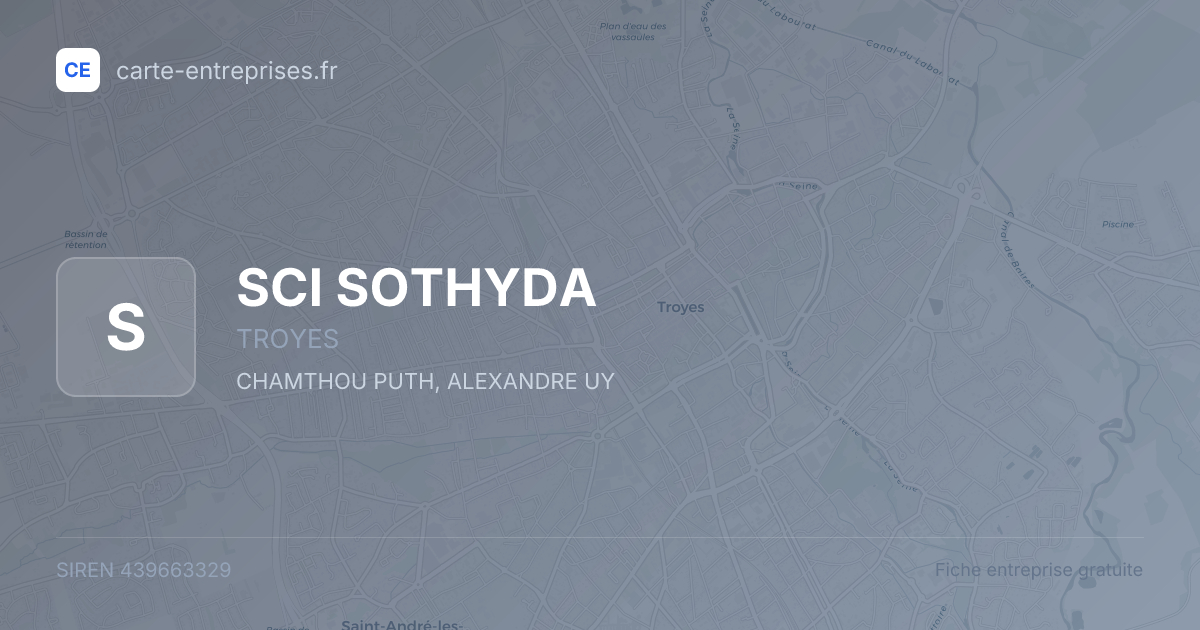 SCI SOTHYDA — 439663329 — fiche entreprise