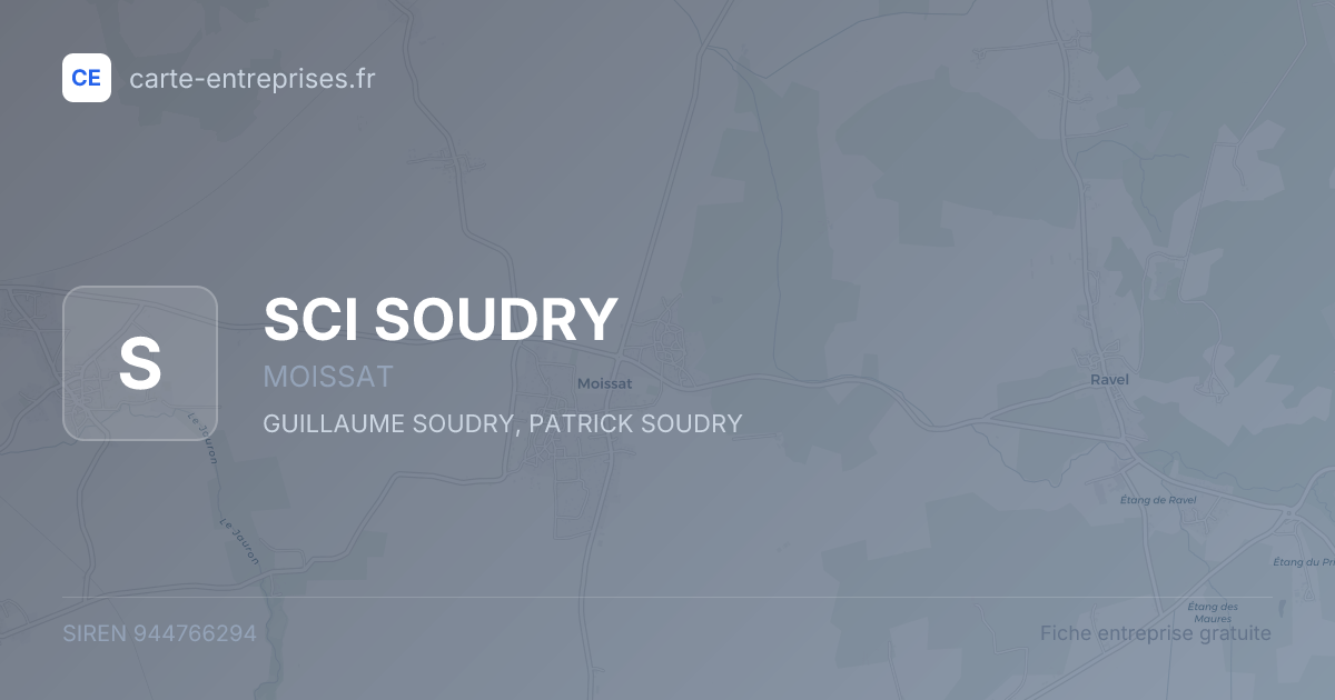 SCI SOUDRY — 944766294 — fiche entreprise