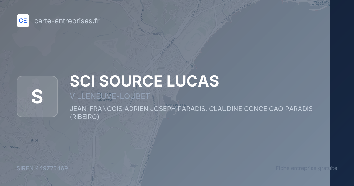 SCI SOURCE LUCAS — 449775469 — fiche entreprise