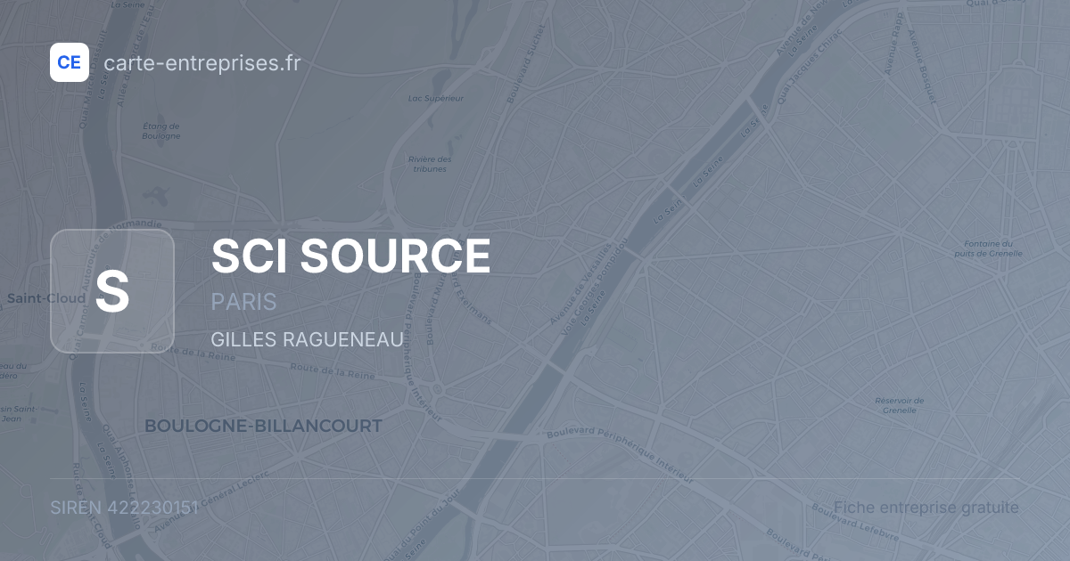 SCI SOURCE — 422230151 — fiche entreprise