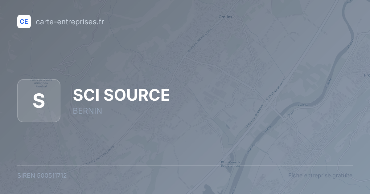 SCI SOURCE — 500511712 — fiche entreprise