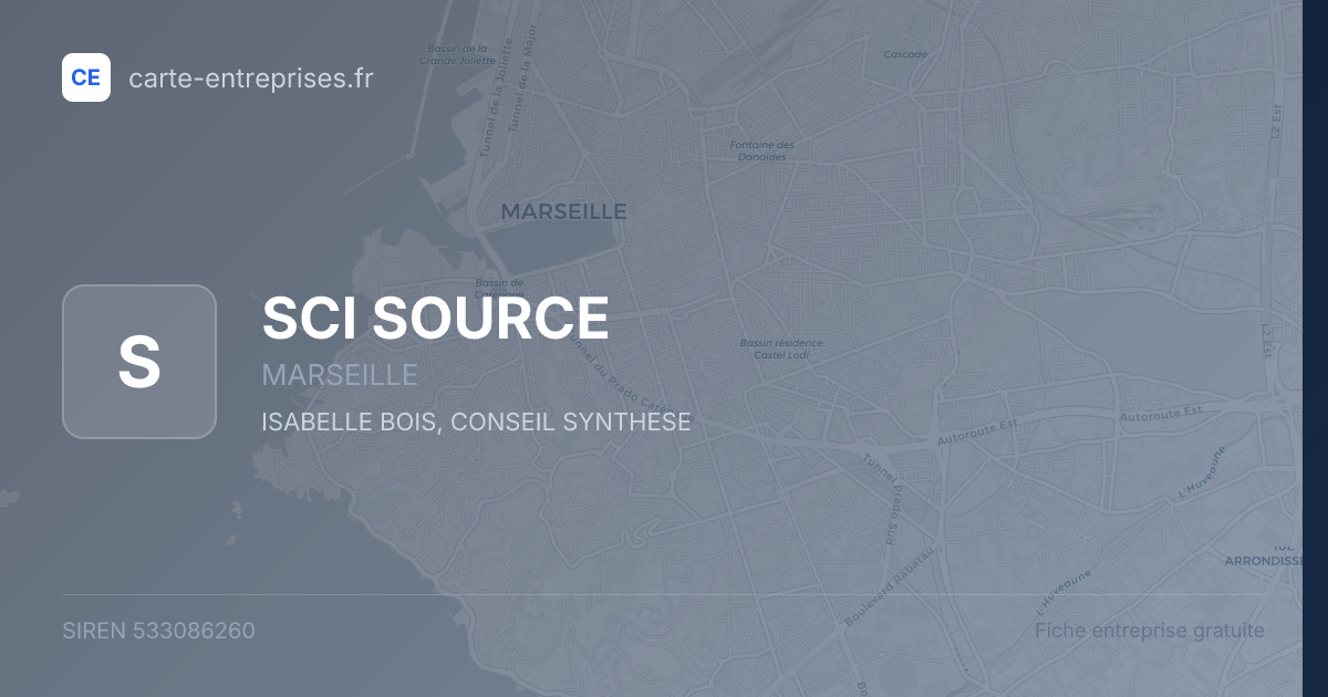 SCI SOURCE — 533086260 — fiche entreprise