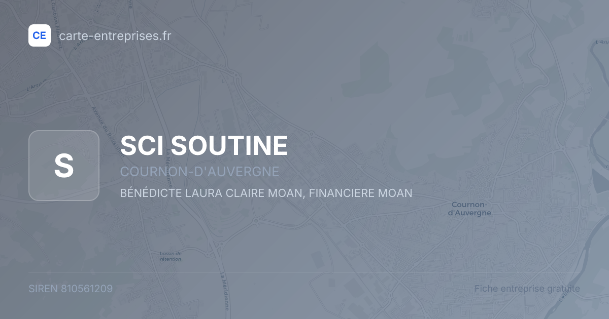 SCI SOUTINE — 810561209 — fiche entreprise