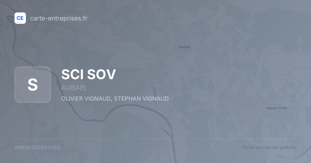 SCI SOV — 890863483 — fiche entreprise