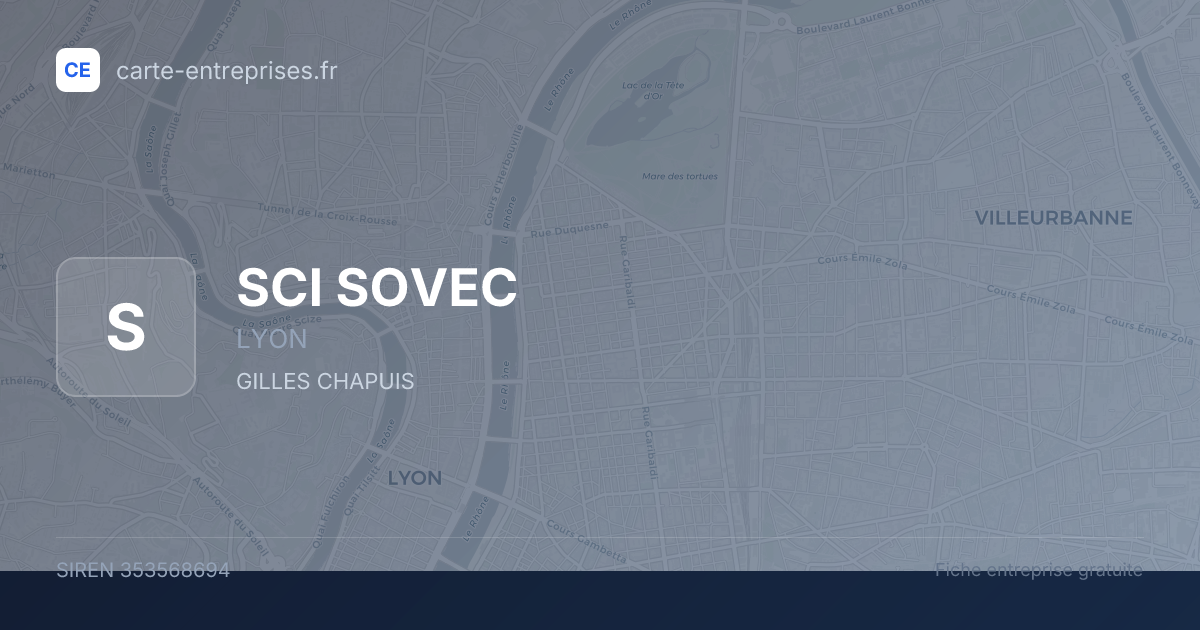 SCI SOVEC — 353568694 — fiche entreprise
