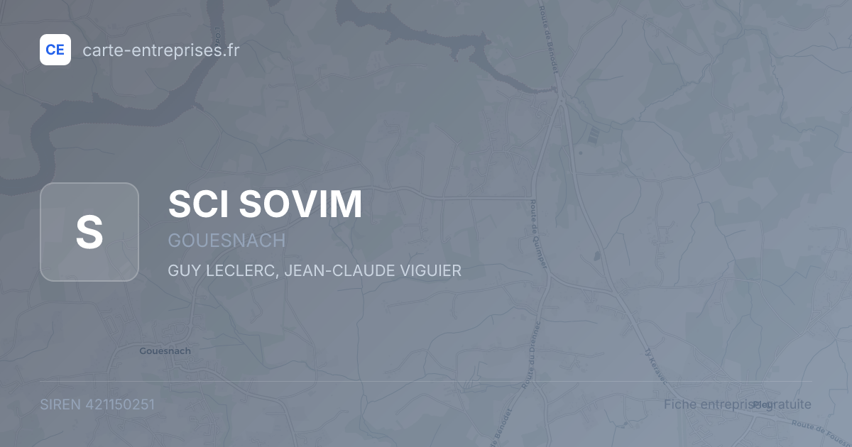 SCI SOVIM — 421150251 — fiche entreprise