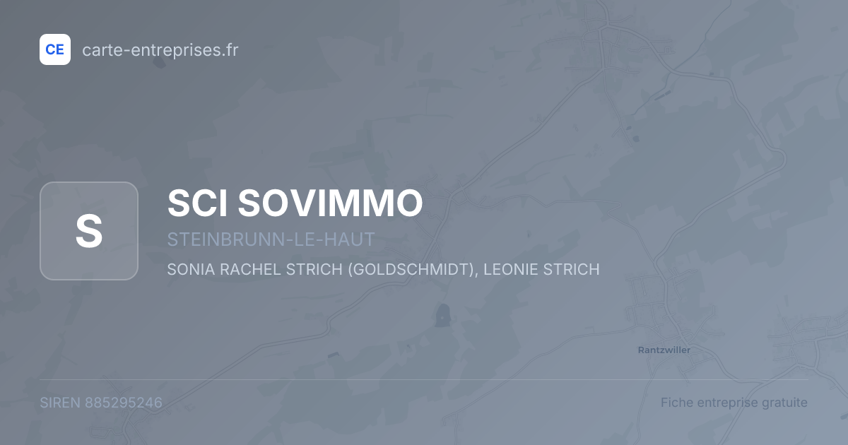 SCI SOVIMMO — 885295246 — fiche entreprise