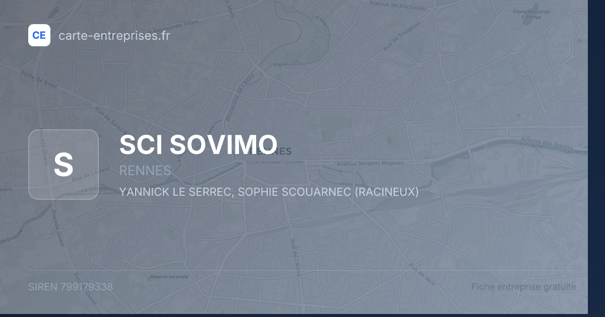 SCI SOVIMO — 799179338 — fiche entreprise