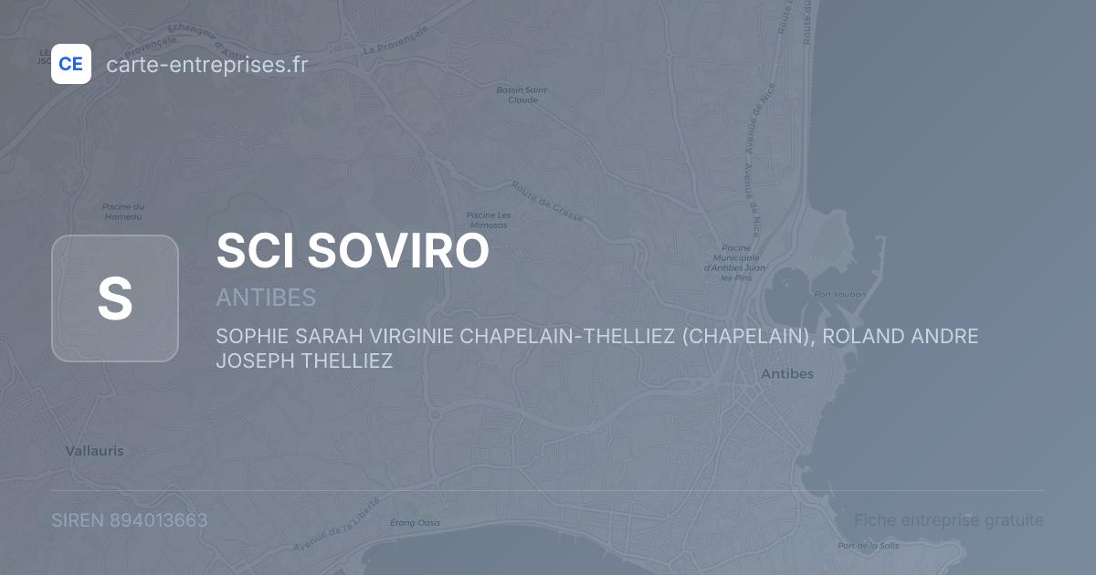 SCI SOVIRO — 894013663 — fiche entreprise