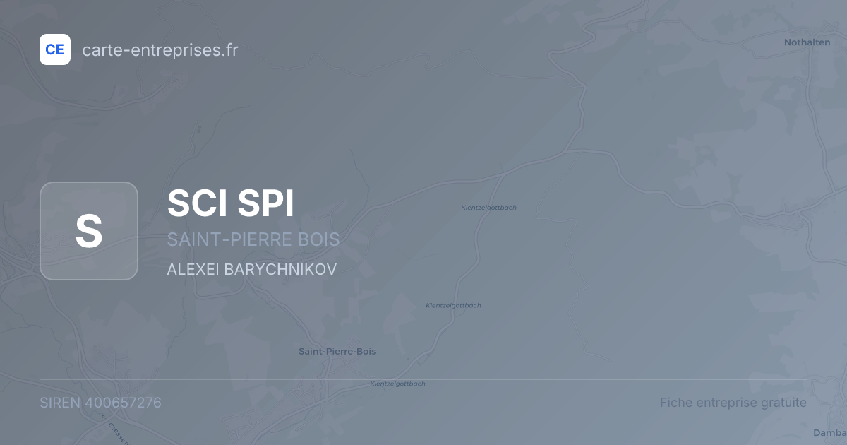 SCI SPI — 400657276 — fiche entreprise