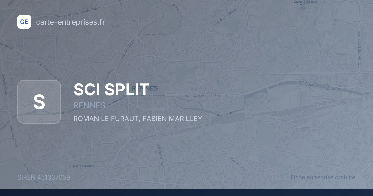 SCI SPLIT — 451337059 — fiche entreprise
