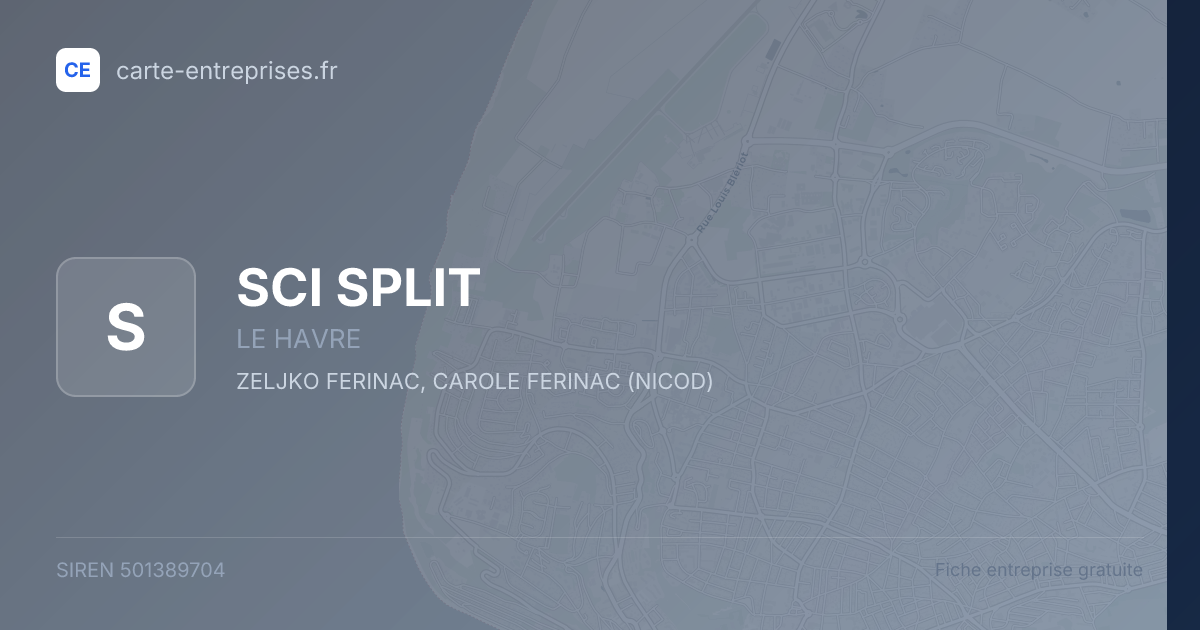 SCI SPLIT — 501389704 — fiche entreprise