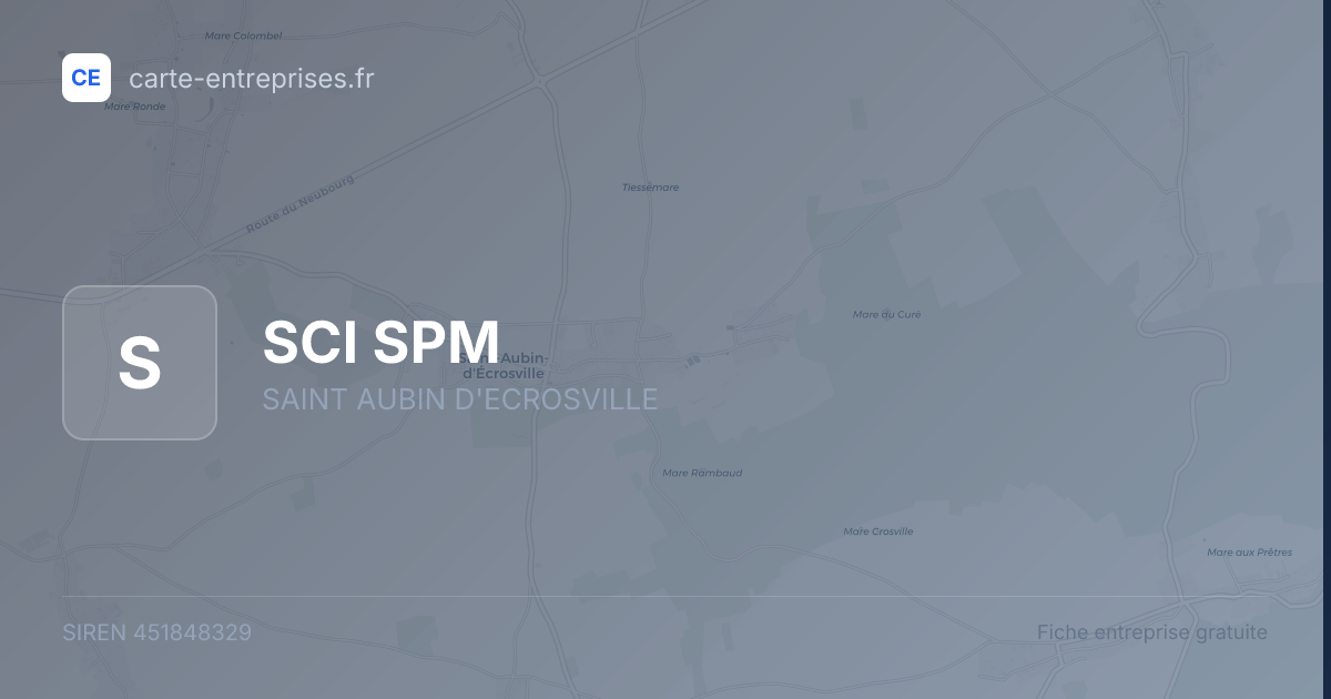 SCI SPM — 451848329 — fiche entreprise