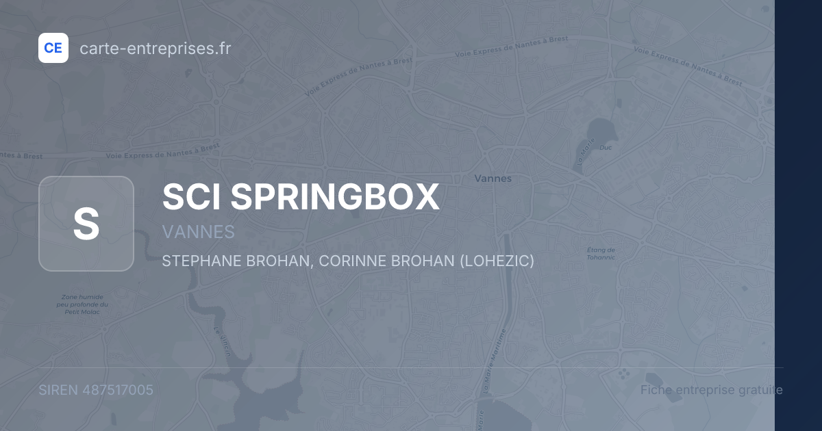 SCI SPRINGBOX — 487517005 — fiche entreprise