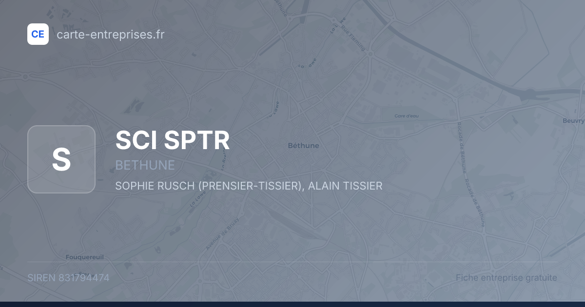 SCI SPTR — 831794474 — fiche entreprise