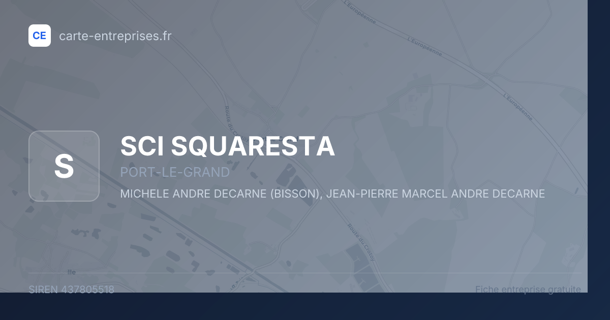 SCI SQUARESTA — 437805518 — fiche entreprise