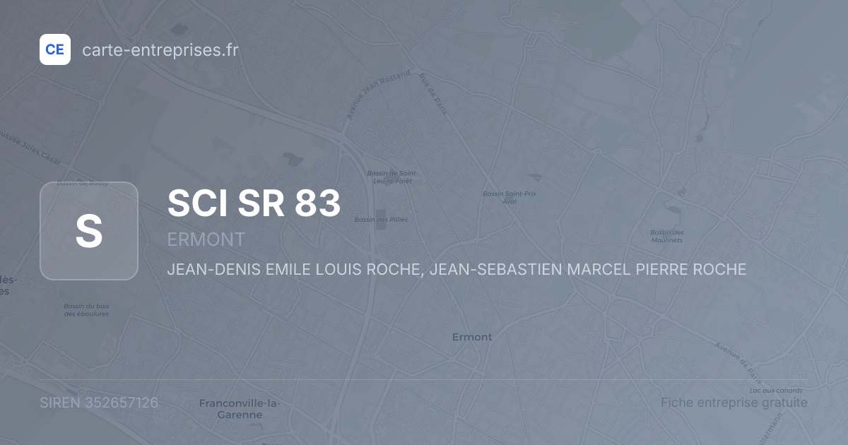 SCI SR 83 — 352657126 — fiche entreprise