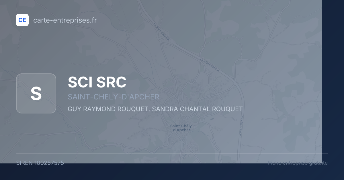 SCI SRC — 100257575 — fiche entreprise