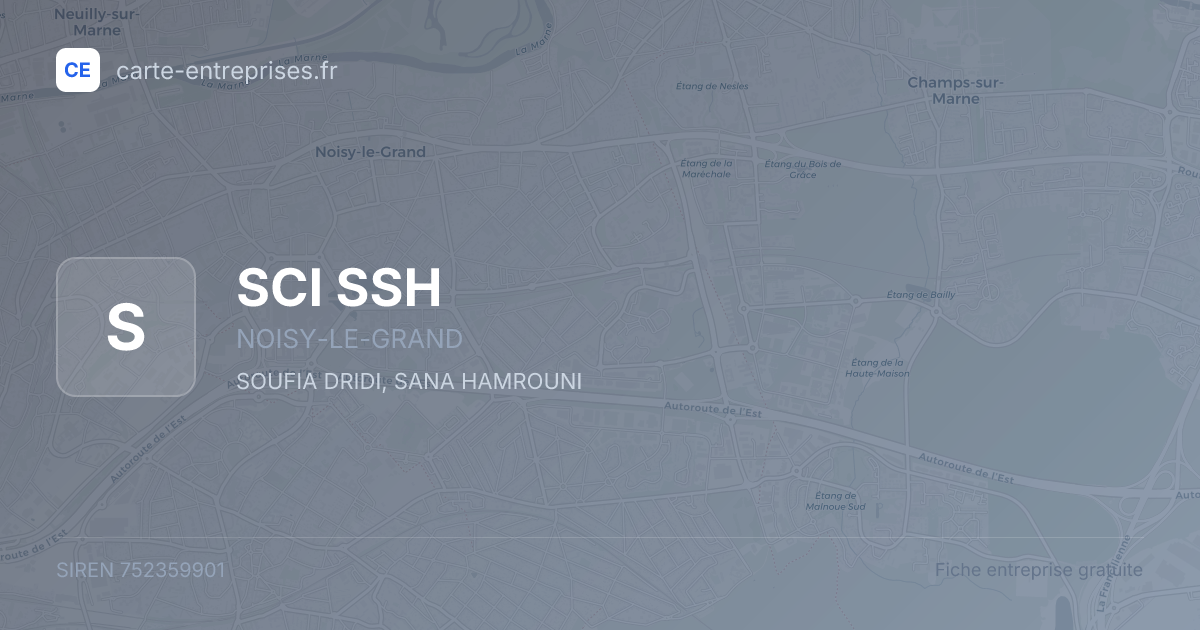 SCI SSH — 752359901 — fiche entreprise