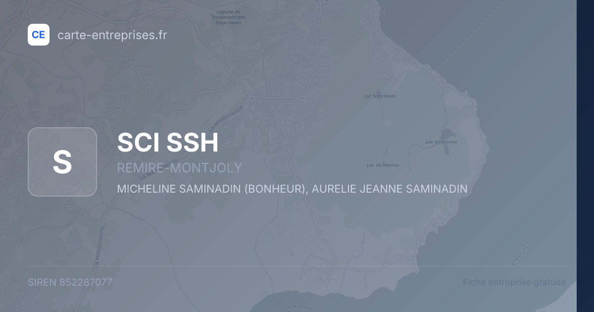 SCI SSH — 852287077 — fiche entreprise
