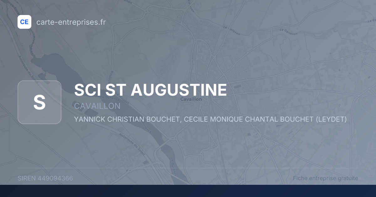 SCI ST AUGUSTINE — 449094366 — fiche entreprise