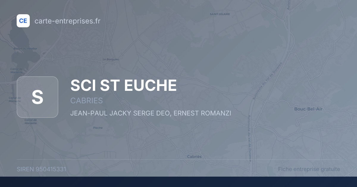 SCI ST EUCHE — 950415331 — fiche entreprise
