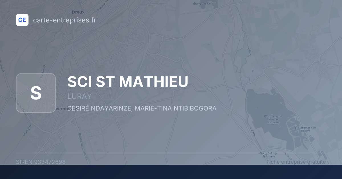 SCI ST MATHIEU — 933472698 — fiche entreprise