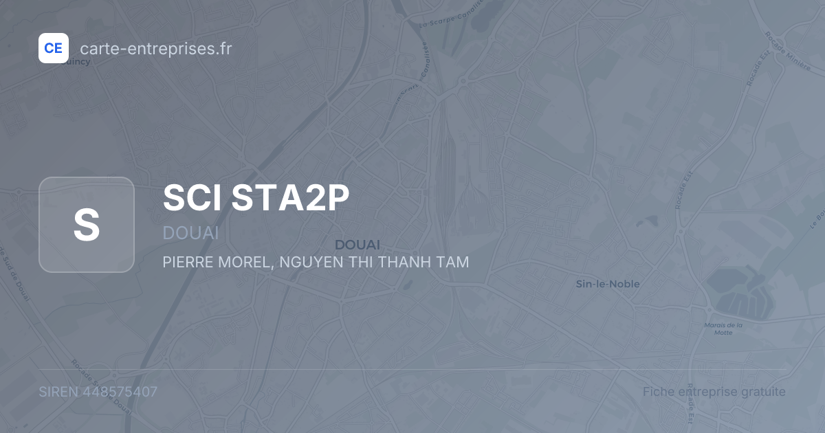 SCI STA2P — 448575407 — fiche entreprise