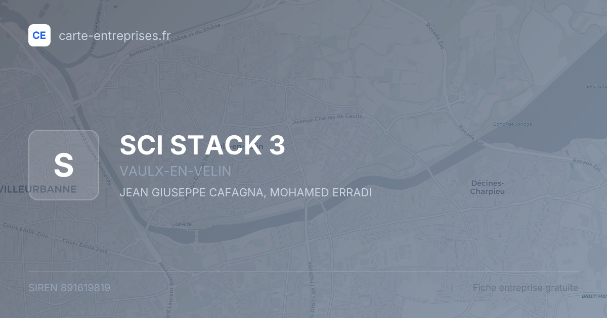 SCI STACK 3 — 891619819 — fiche entreprise