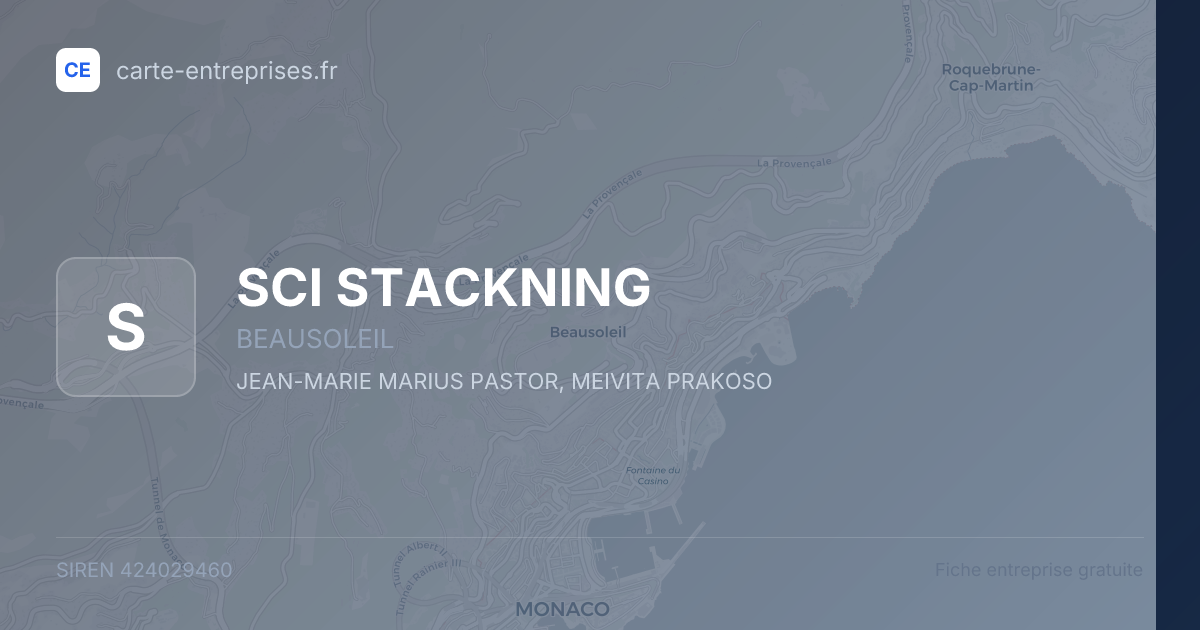 SCI STACKNING — 424029460 — fiche entreprise