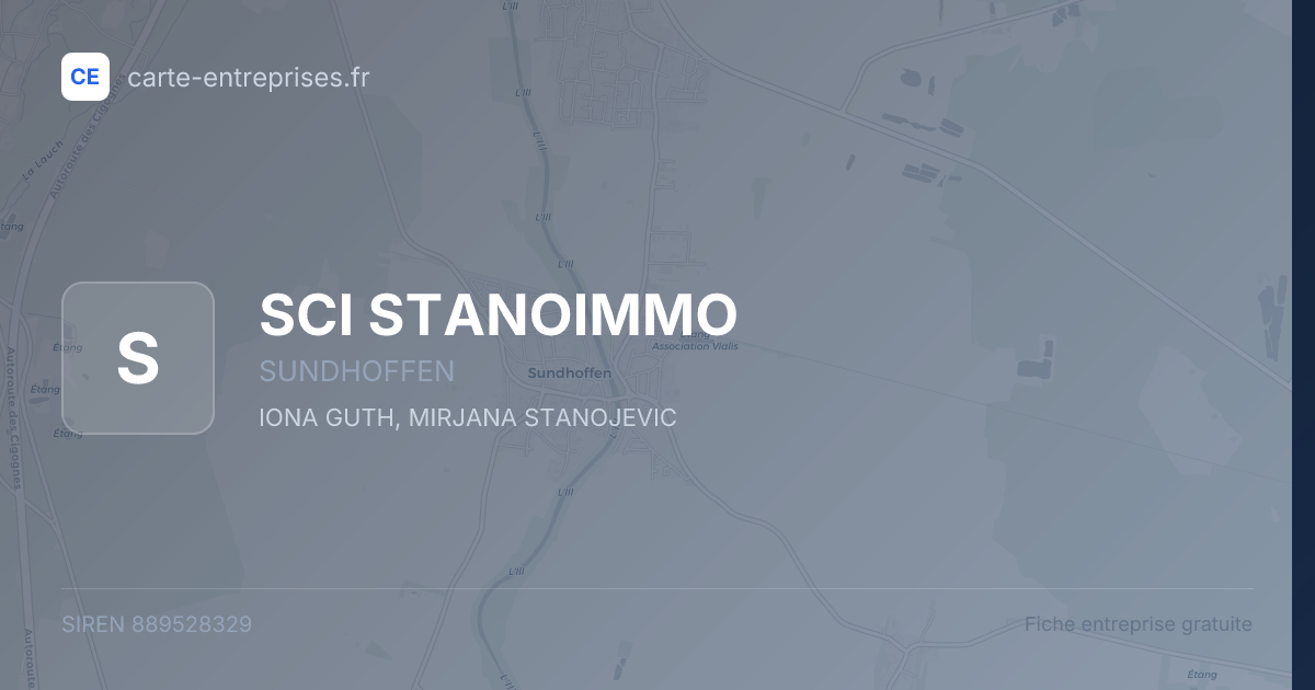 SCI STANOIMMO — 889528329 — fiche entreprise