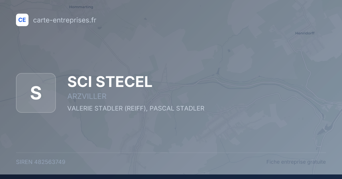 SCI STECEL — 482563749 — fiche entreprise