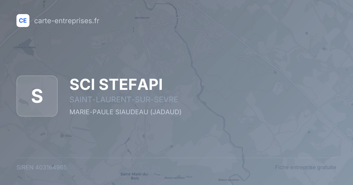 SCI STEFAPI — 403164965 — fiche entreprise